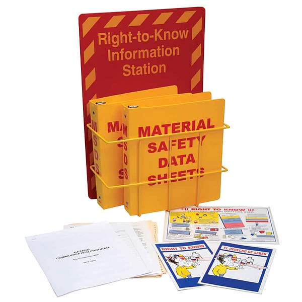 Brady Right to Know Compliance Center, Right to Know Information Station, polystyrene, 14 1/2 in W - 106345