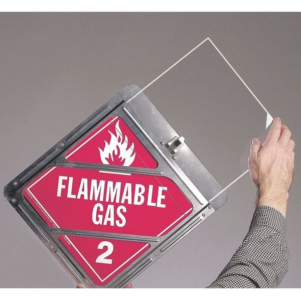 Jj Keller Vehicle Placard Holder, Polycarbonate, 10 1/2 in W x 10 1/2 in H - 1359