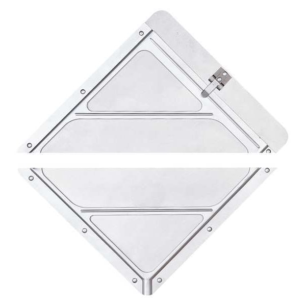 Brady Vehicle Placard Holder, Aluminum, 10 3/4 in W x 10 3/4 in H - 60142