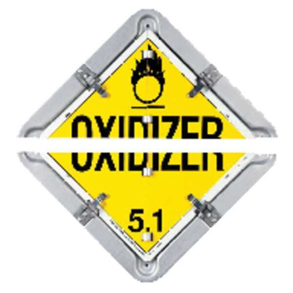 Labelmaster Vehicle Placard Flipchart, Aluminum, 13 1/2 in W x 13 1/2 in H - 81-8SFO