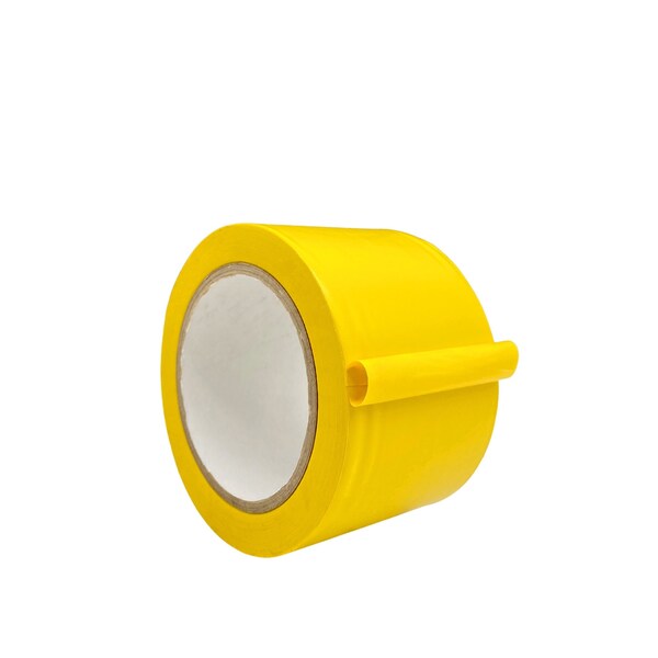 Wod Tape Floor Marking Tape, PVC, Yellow, 3 inch (72mm) W., 5 mil Thickness, 16 PK - WOD VTC605-03000-16-60-YEL