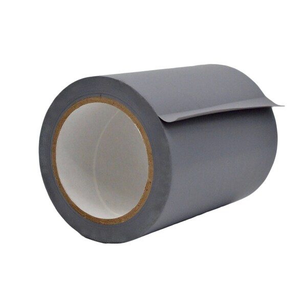 Wod Tape PVC, Gray, 6 inch (144mm) W., 6 mil Thickness, 8 PK - WOD VTC606-06000-8-60-GRA
