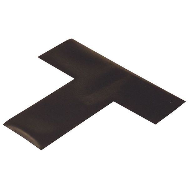 Mighty Line Floor Marking Tape, vinyl, No Legend, Black, 2 in W., 55 mil Thickness, 100 PK - BLKT
