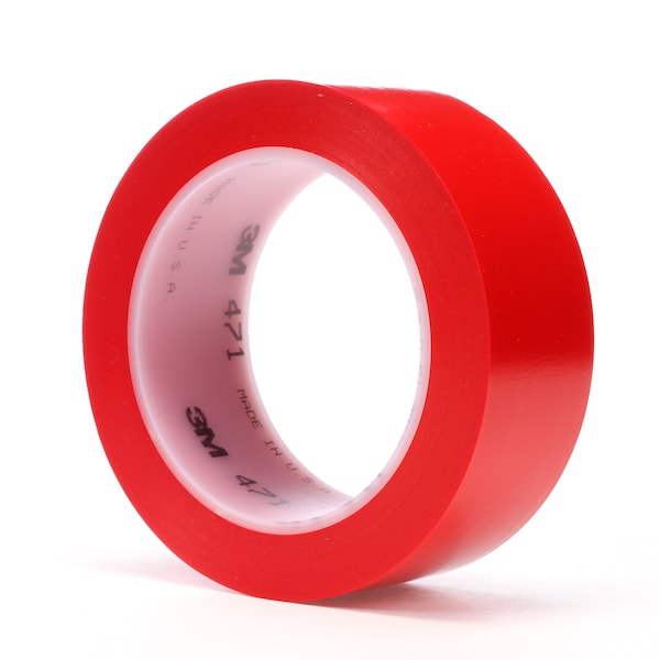 3M Floor Marking Tape, vinyl, No Legend, 5.20 mil Thickness - 471