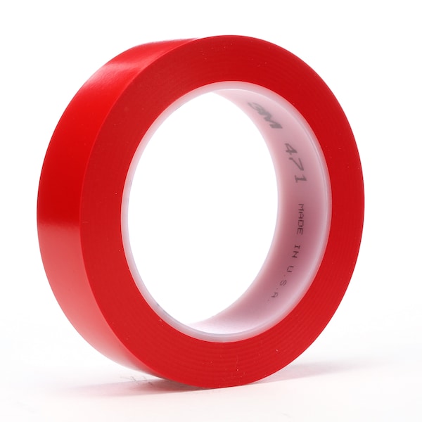 3M Floor Marking Tape, vinyl, No Legend, 5.20 mil Thickness - 471