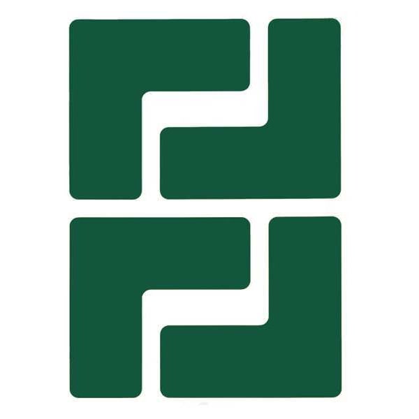 Brady Floor Marking Tape, Polyester, No Legend, Green, 2 in W., 8 mil Thickness, 20 PK - 104431