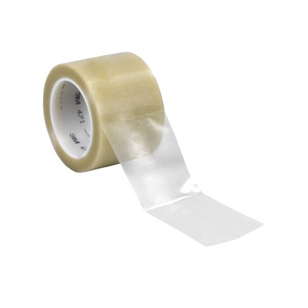 3M 3'' x 36 yds. Clear 3M 471 Vinyl Tape, 12PK - BUY00023367