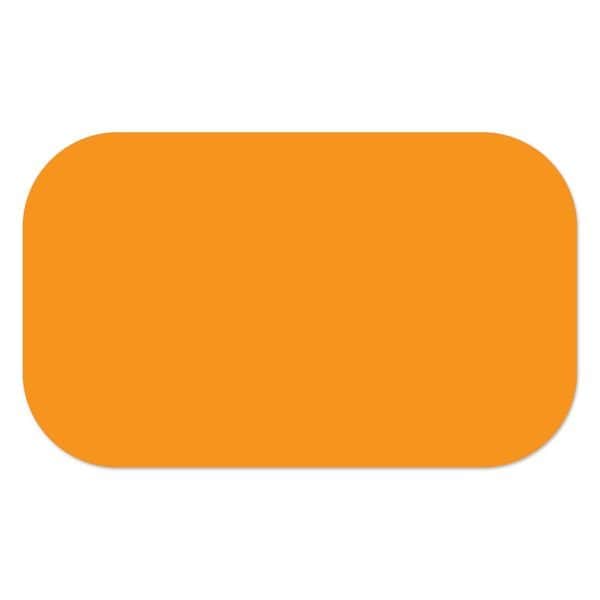 Ergomat 2inx12in DuraStripe Xtreme Rounded Strip Orange, 36PK - DSX-STRIP-2X12R-O-KIT