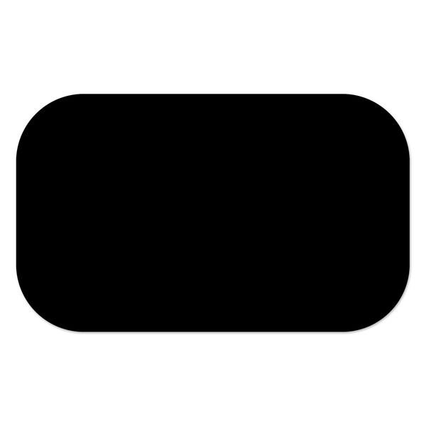 Ergomat 4inx4in DuraStripe Xtreme Round Strip Black, 60PK - DSX-STRIP-4X4R-BK-KIT