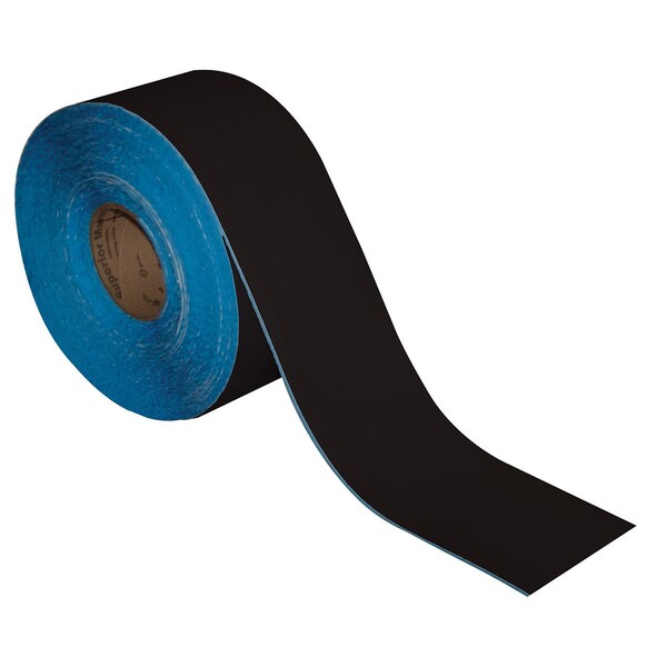 Superior Mark Floor Marking Tape, 4in x 100Ft , Black - IN-40-212I