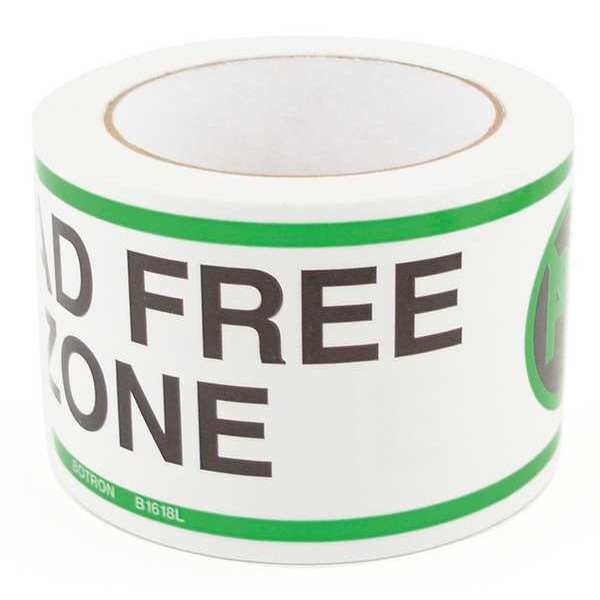 Botron Co Lead Free Zone Floor Tape 54ftx3in - B1618L