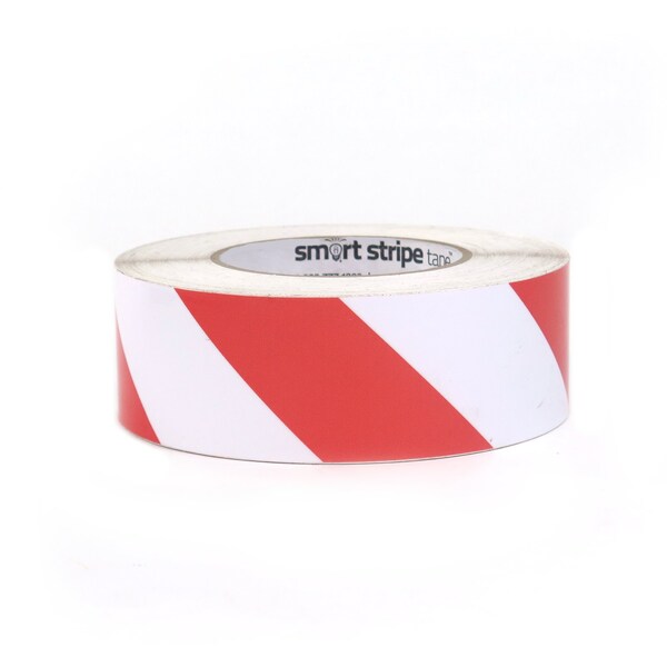 Smart Stripe Smart Stripe Hazard Floor Tape, Vinyl film, 4 in W., 100 ft L., 4 mil Thickness - SSH471