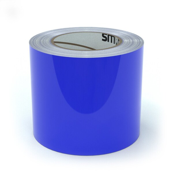 Smart Stripe Carpet Tape, Vinyl film, 4 in W., 75 ft L., 4 mil Thickness - SCT407