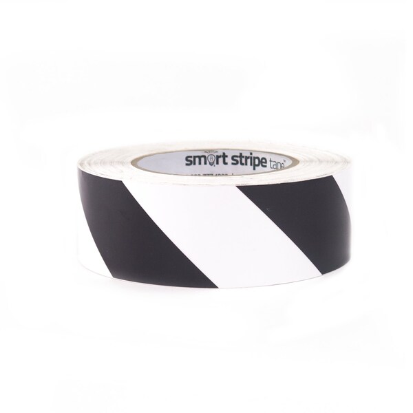 Smart Stripe Smart Stripe Hazard Floor Tape, Vinyl film, 6 in W., 100 ft L., 4 mil Thickness - SSH672