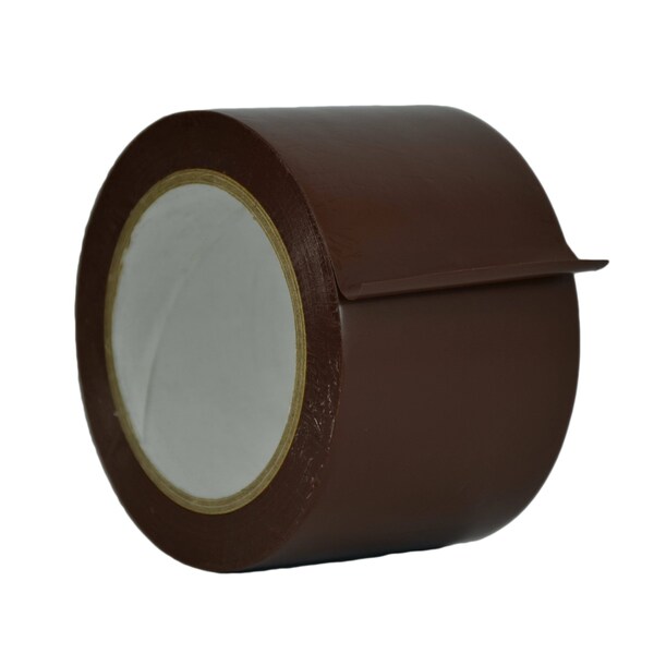 Wod Tape PVC, Dark Brown, 3 inch (72mm) W., 6 mil Thickness, 16 PK - WOD VTC606-03000-16-60-DBR