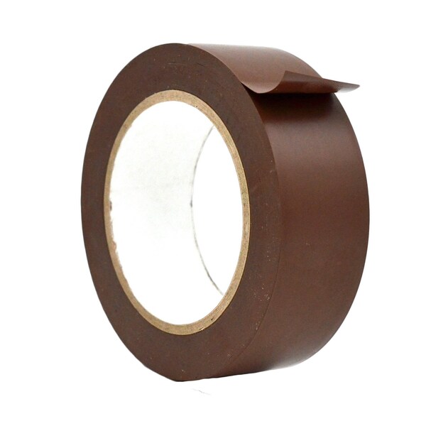 Wod Tape PVC, Dark Brown, 1.5 inch (36mm) W., 6 mil Thickness, 32 PK - WOD VTC606-01500-32-60-DBR