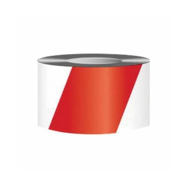 Accuform Floor Marking Tape, 108 ft Length, 2 in Width, 6 mil, Rubber AdhesiveVinyl Backing, RedWhite - PTM726RDWT