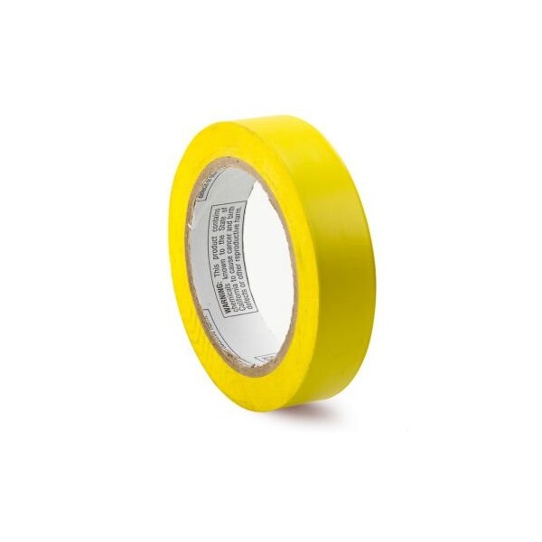 Accuform Pipe Marking Tape, SelfAdhesive, Yellow, 1 in Width, 108 ft Length, 6 mil Thickness, Vinyl - PTM613YL