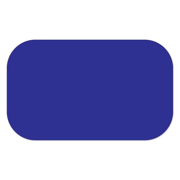 Ergomat 3inx27in DuraStripe Mean Lean Round Strip Blue, 15PK - DSML-STRIP-3X27R-B-KIT