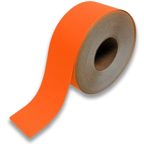 Pristine Products Orange, Industrial Floor Tape, 3'' x 100 ft - Q3O