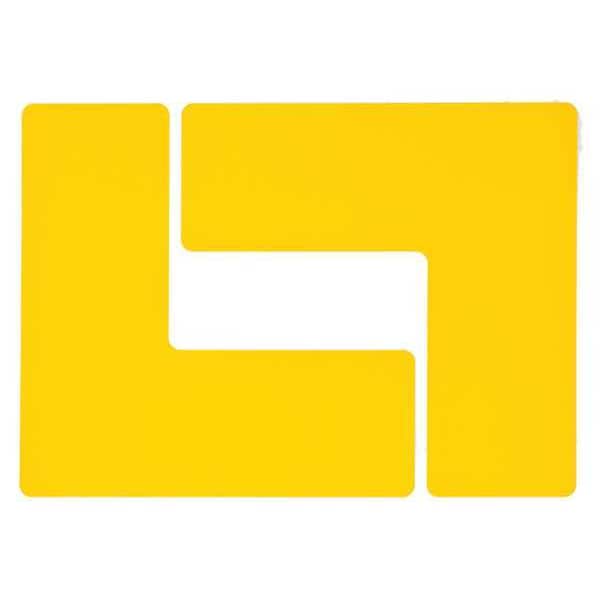 Brady Floor Marking Tape, Polyester, No Legend, Yellow, 3 in W., 8 mil Thickness, 20 PK - 104445