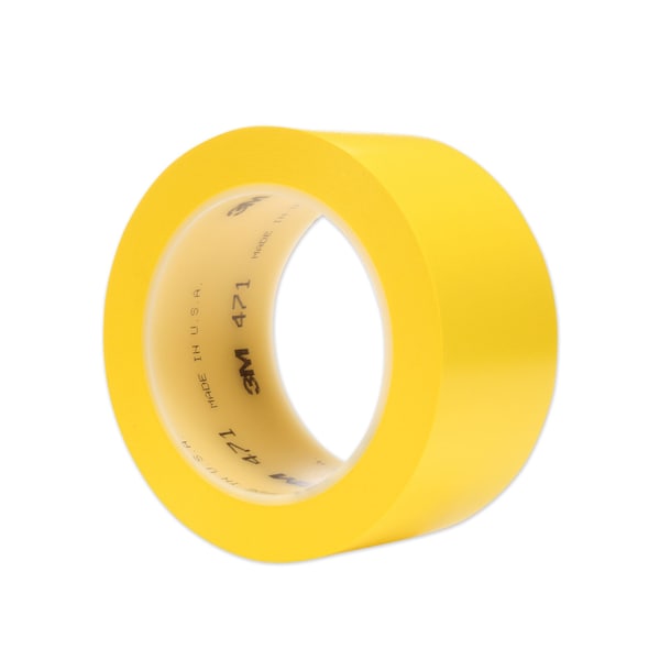 3M Vinyl Floor Marking Tape 471, 2" x 36 yds, Yellow - 471 IW YLW