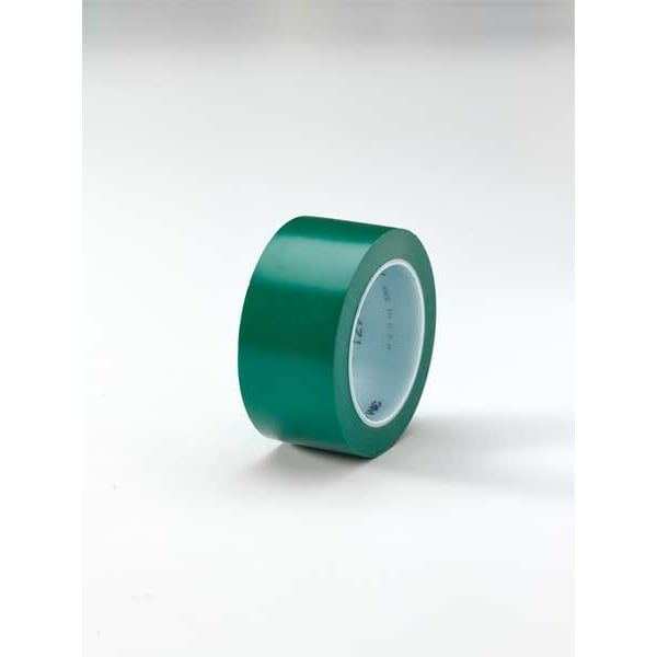 3M Floor Marking Tape, vinyl, No Legend, Green, 2 in W., 5.2 mil Thickness - 471