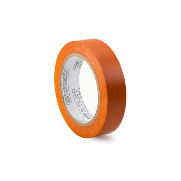 Accuform Pipe Marking Tape, SelfAdhesive, Orange, 1 in Width, 108 ft Length, 6 mil Thickness, Vinyl - PTM613OR