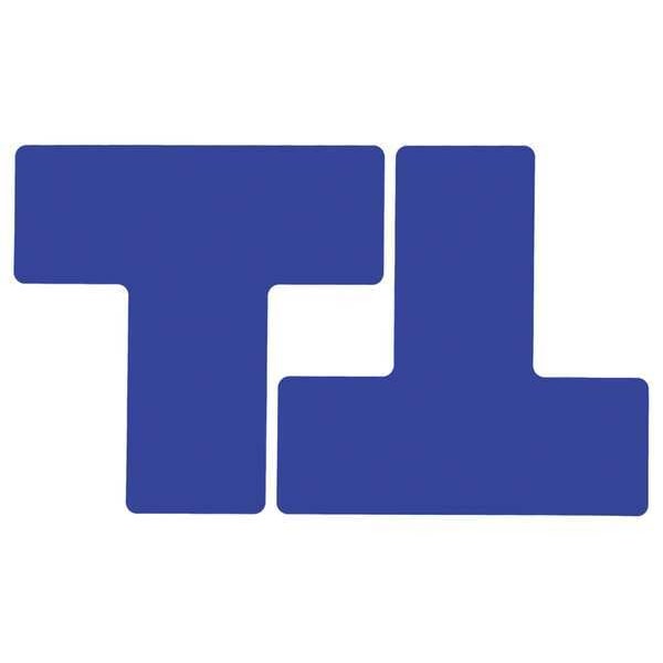 Brady Floor Marking Tape, Polyester, No Legend, Blue, 3 in W., 8 mil Thickness, 20 PK - 104450