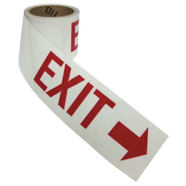 Zoro Select Floor Marking Tape, Message, Green, 3 in W., 10 mil Thickness - 3TZT1