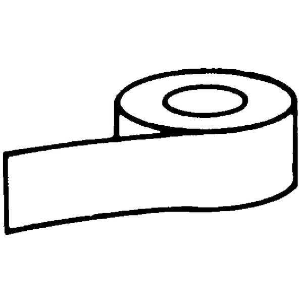 Condor Floor Marking Tape, vinyl, No Legend, White, 2 in W., 7 mil Thickness - 78140