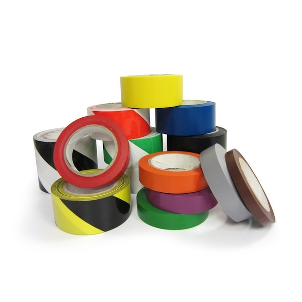 Creative Safety Supply Elasticized Vinyl film, 2 in W., 108 ft L., 4 mil Thickness - V206
