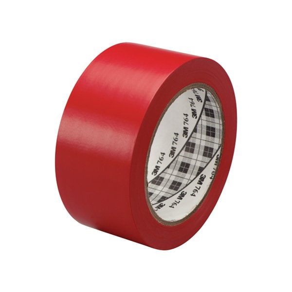3M 2'' x 36 yds. Red 3M 764 Vinyl Tape, 6PK - T967764R6PK