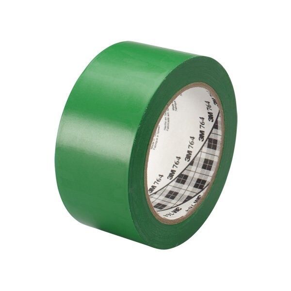 3M 2'' x 36 yds. Green 3M 764 Vinyl Tape, 24PK - BUY00023524