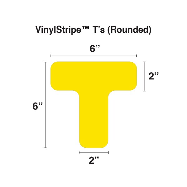 5S Supplies 5S Corner Markers, 2 in W., 6 in L., 0.003 in Thickness, 25 PK - VST-ROUND-ORANGE