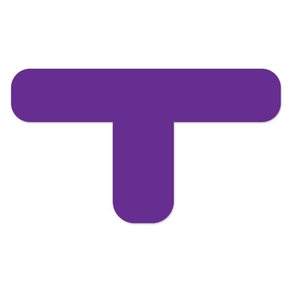 Ergomat DuraStripe Xtreme 9.5inx9.5inx3.5in Rounded Tfts Purple, 15PK - DSX-TR9.5-P-KIT