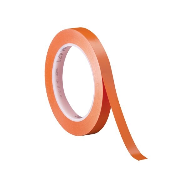 3M 1/4'' x 36 yds. Orange 3M 471 Vinyl Tape, 144PK - BUY00023353