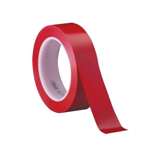 3M 1'' x 36 yds. Red 3M 471 Vinyl Tape, 36PK - BUY00023339