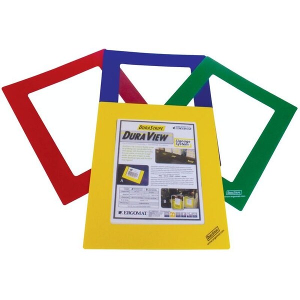Ergomat DuraView 4 Sided - 15in x 12.5in Red, 10PK - DV-187.5-R-KIT