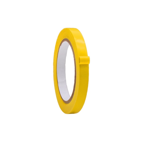 Wod Tape Floor Marking Tape, PVC, Yellow, 1/2 inch (12mm) W., 6 mil Thickness, 96 PK - WOD VTC366-00500-96-36-YEL