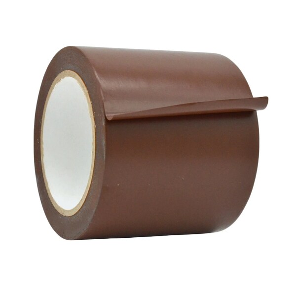 Wod Tape PVC, Dark Brown, 4 inch (96mm) W., 6 mil Thickness, 12 PK - WOD VTC606-04000-12-60-DBR
