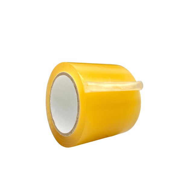 Wod Tape PVC, Clear, 4 inch (96mm) W., 5 mil Thickness, 12 PK - WOD VTC605-04000-12-60-CLE