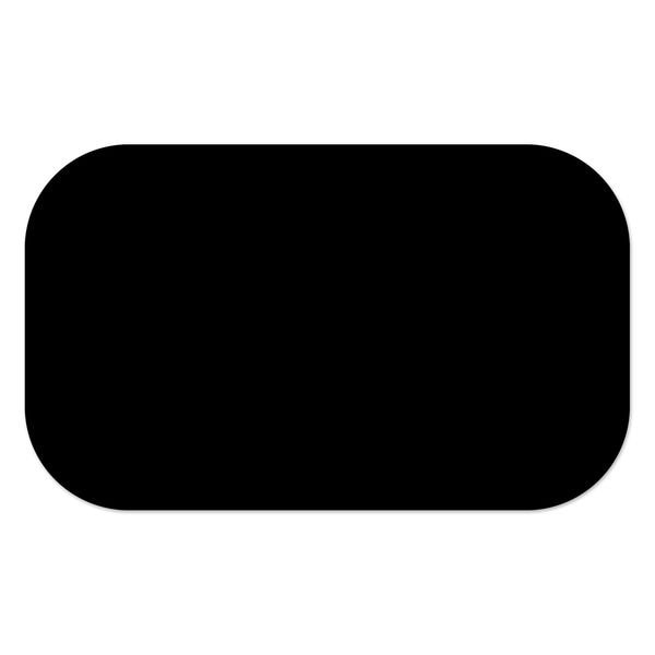 Ergomat 4inx8in DuraStripe Mean Lean Round Strip Black, 30PK - DSML-STRIP-4X8R-BK-KIT