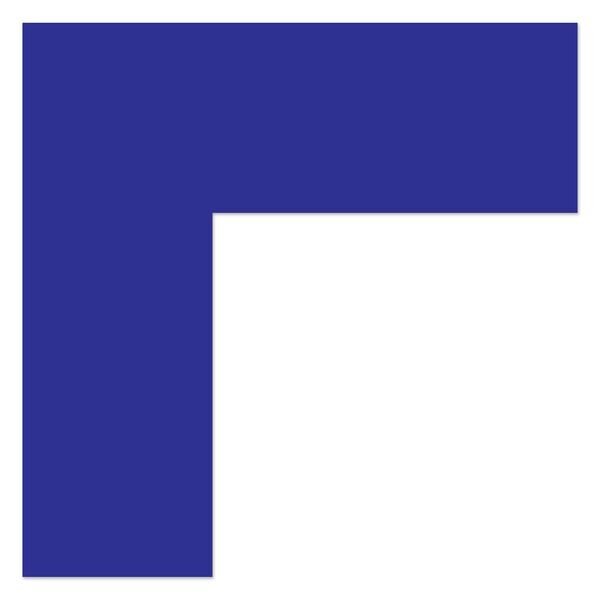 Ergomat DuraStripe Xtreme 4inx4inx2in 90 degrees Angle Corners Dark Blue, 60PK - DSX-C2-DB-KIT
