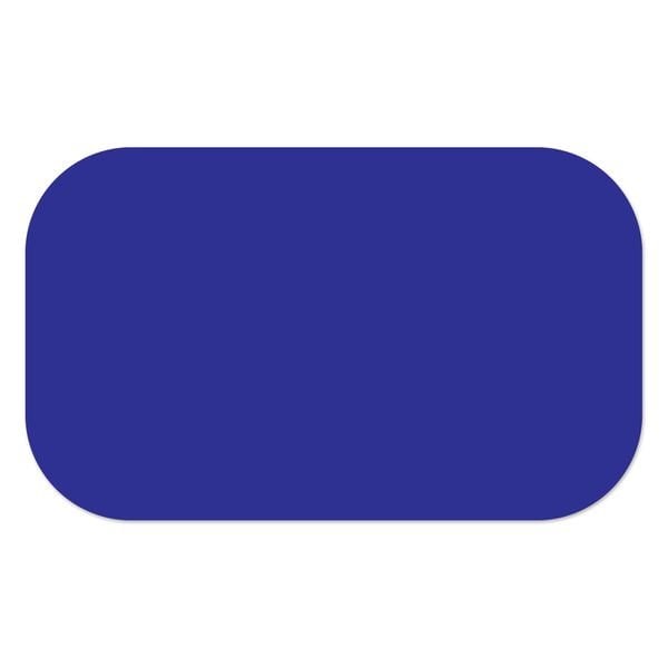 Ergomat 2inx4in DuraStripe Xtreme Round Strip Dark Blue, 100PK - DSX-STRIP-2X4R-DB-KIT