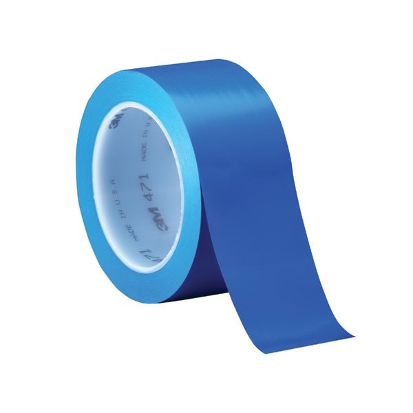 3M 2'' x 36 yds. Blue 3M 471 Vinyl Tape, 24PK - BUY00023358