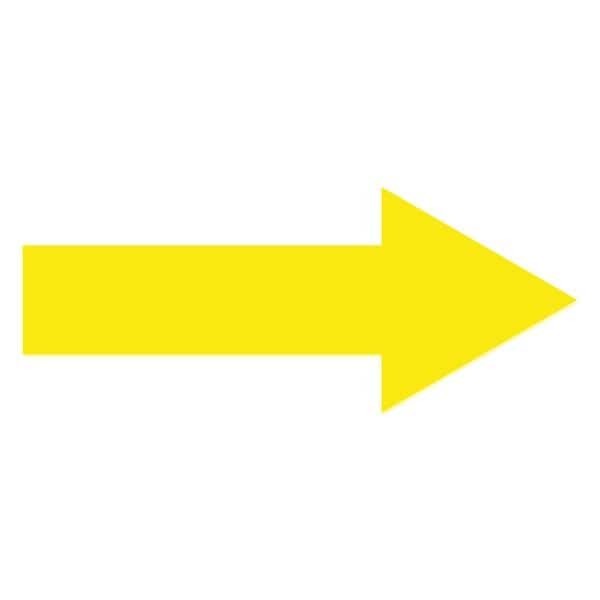 Ergomat 10inx4in Stem 2in Mean Lean Arrows Yellow, 36PK - DSML-ARR-10-Y-KIT
