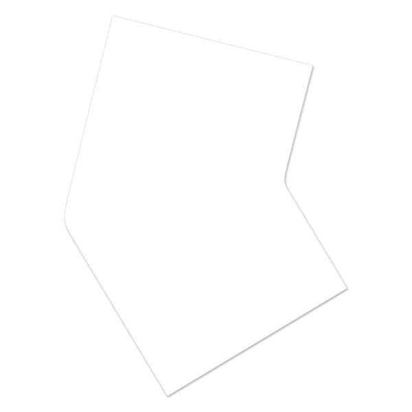 Ergomat DuraStripe Supreme 4in 45 degrees Angle Corners White, 30PK - DSV-C4-W-45ANGLE-KIT