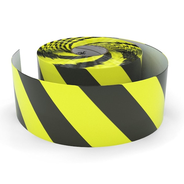 Safetytac Flexible PVC, 4 in W., 100 ft L., Peak: 17 mil / Edge: 5 mil Thickness - SLH470