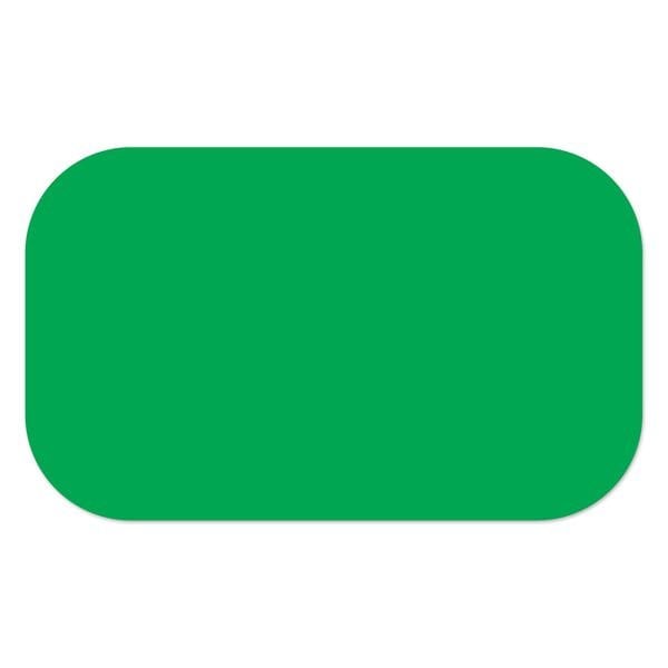 Ergomat 2inx18in DuraStripe Supreme Round Strip Green, 25PK - DSV-STRIP-2X18R-G-KIT